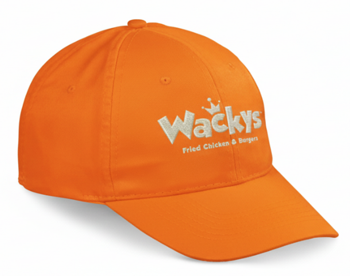Orange 6 Panel Cap